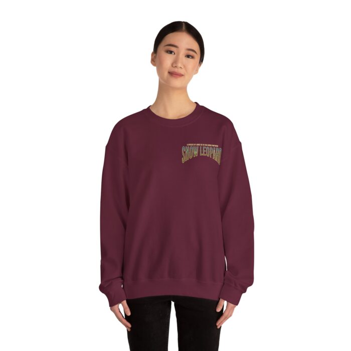 Snow leopard Unisex Heavy Blend™ Crewneck Sweatshirt - Image 8