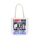 I don't need therapy Canvas Tote Bag, 5-Color Straps