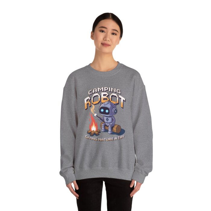 Camping robot Unisex Heavy Blend™ Crewneck Sweatshirt - Image 16