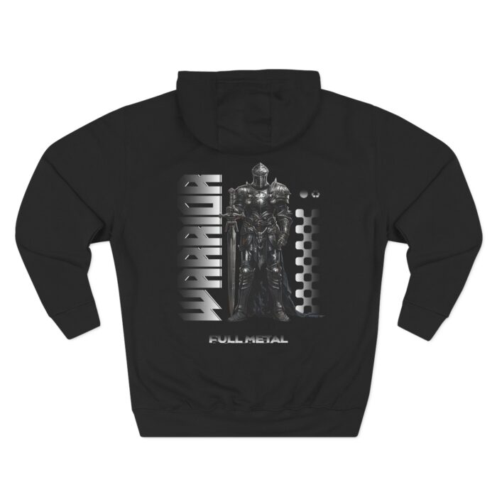 Full metal warrior Three-Panel Fleece Hoodie - Image 6