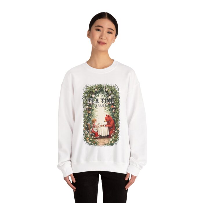 Tea time tales Unisex Heavy Blend™ Crewneck Sweatshirt - Image 4