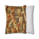 Map of Memories Spun Polyester Square Pillowcase
