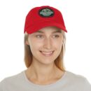 Where Mountains Meet Your Spirit Dad Hat with Leather Patch (Round)