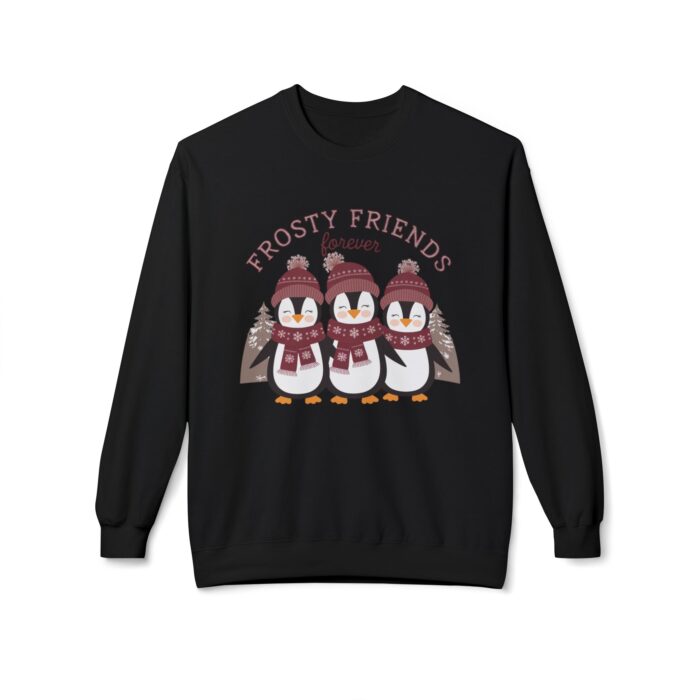 Frosty friends forever  Unisex Midweight Softstyle Fleece Crewneck Sweatshirt - Image 5