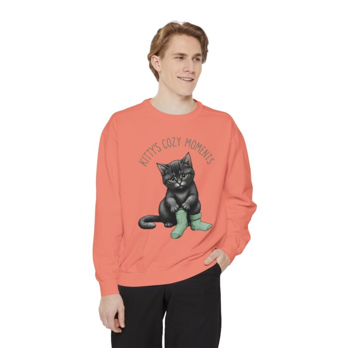 Kittt's cozy moment Unisex Garment-Dyed Sweatshirt - Image 7