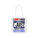 I don't need therapy Canvas Tote Bag, 5-Color Straps