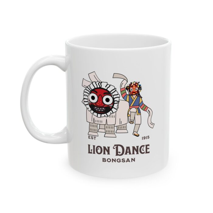 Lion dance Ceramic Mug, (11oz, 15oz) - Image 4
