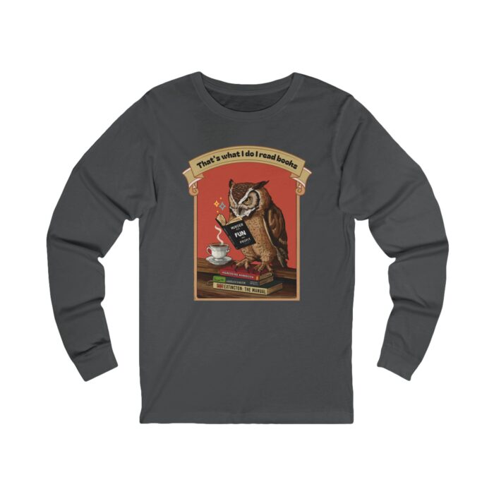 I read books Unisex Jersey Long Sleeve Tee - Image 7