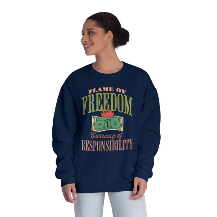 Currency of freedom Unisex NuBlend® Crewneck Sweatshirt - Image 32