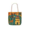 The giraffe that lives in my house Canvas Tote Bag, 5-Color Straps