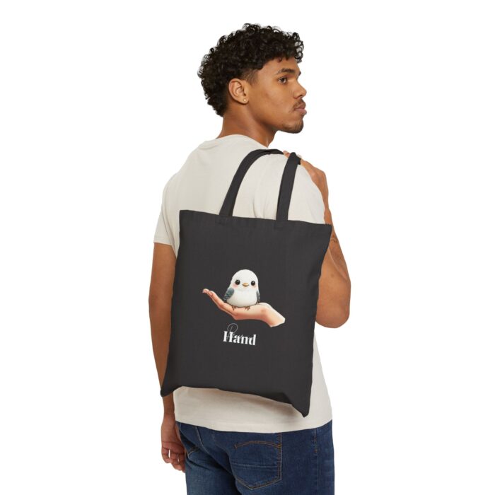 Peace in hand Cotton Canvas Tote Bag - Image 3