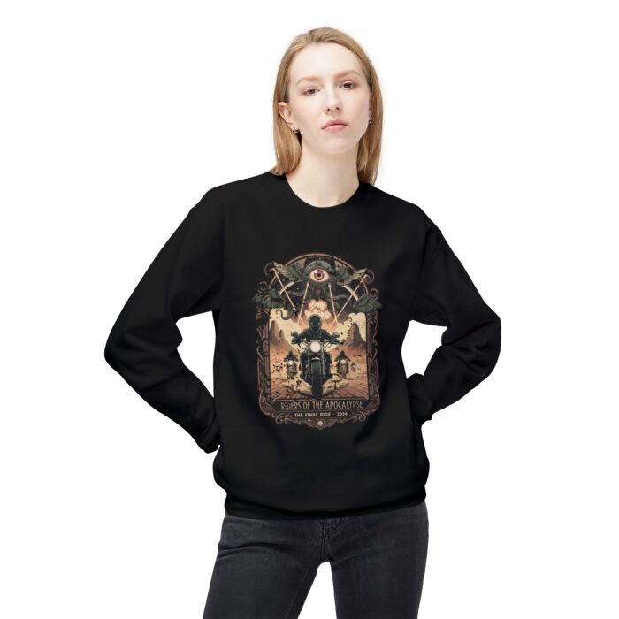 Riders of the apocalypse Unisex Midweight Softstyle Fleece Crewneck Sweatshirt - Image 3