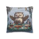 Winter Woodland Feast Spun Polyester Square Pillowcase