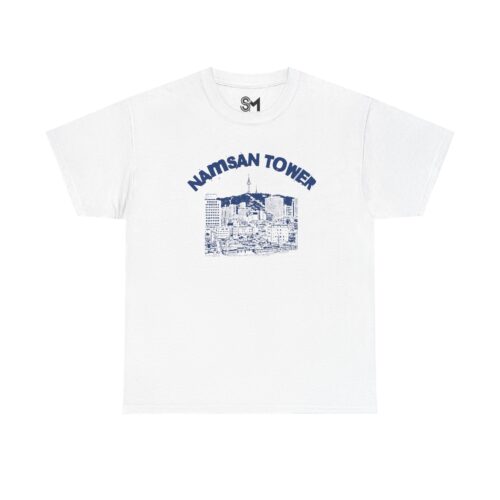 Namsan Tower Unisex Heavy Cotton Tee