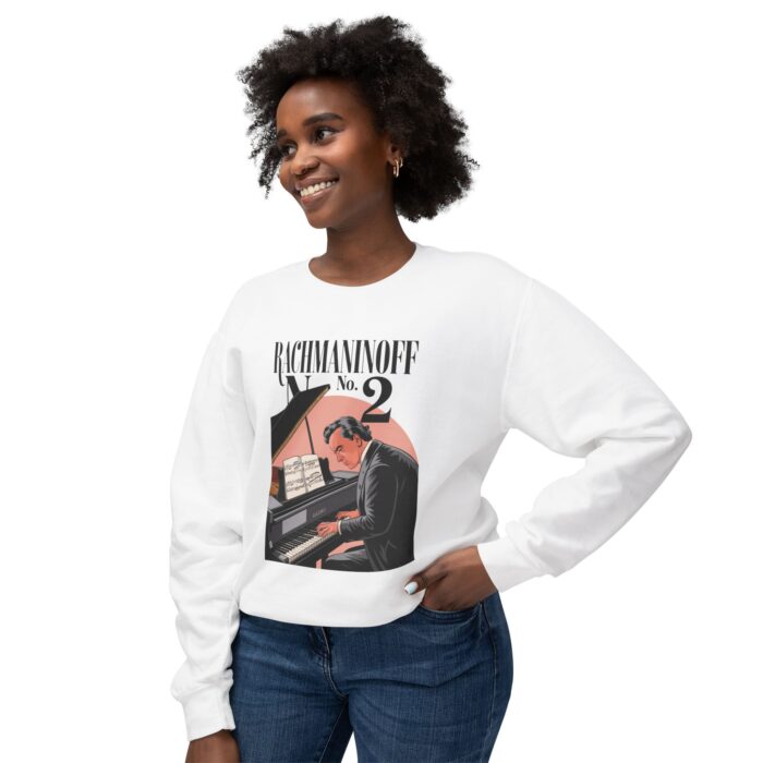 Rachmaninoff No. 2 Unisex Lightweight Crewneck Sweatshirt - Image 3