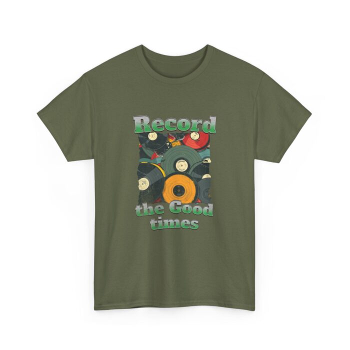 Record the good times Unisex Heavy Cotton Tee - Image 11