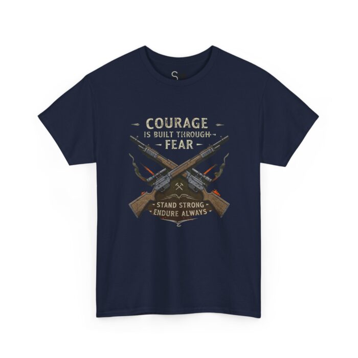 Courage is built through fear Unisex Heavy Cotton Tee - Image 27