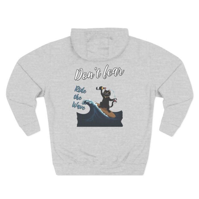 Ride with wave Three-Panel Fleece Hoodie - Image 2