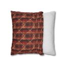 Sparkly red hues Faux Suede Square Pillowcase