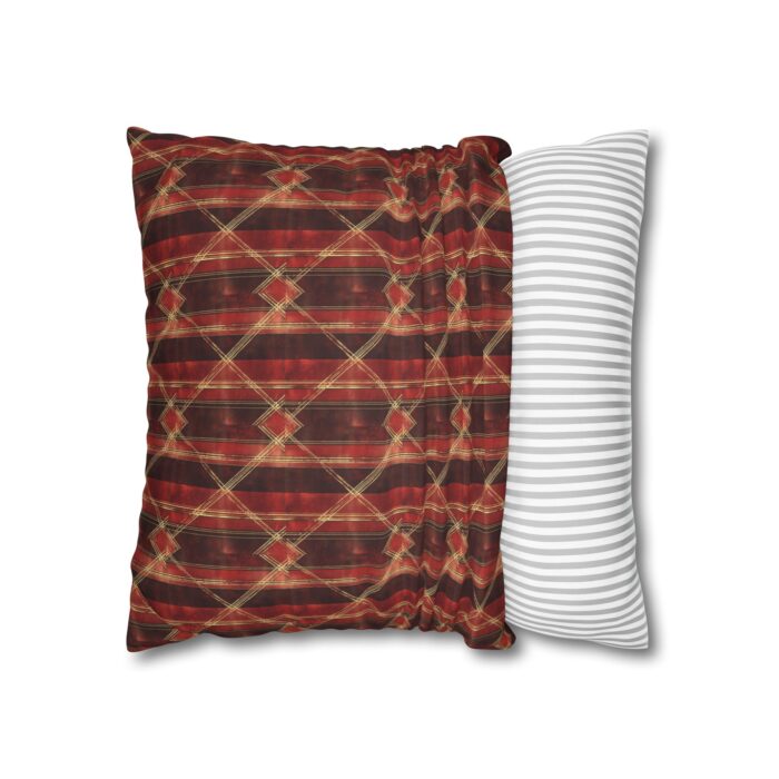 Sparkly red hues Faux Suede Square Pillowcase - Image 6