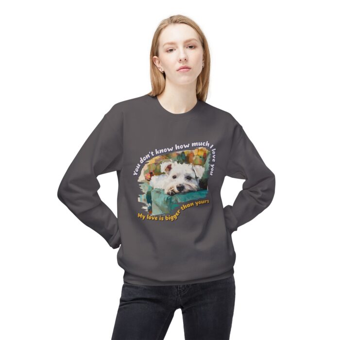 My love is bigger than yours Unisex Midweight Softstyle Fleece Crewneck Sweatshirt - Image 35