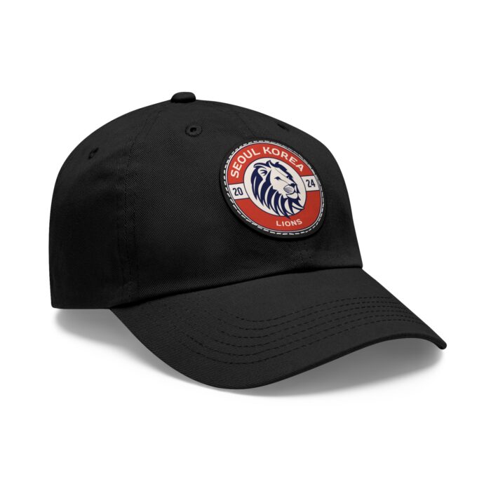 Seoul Korea Lions Hat with Leather Patch (Round) - Image 10