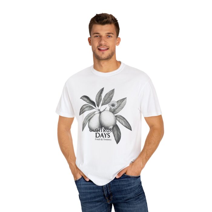 Citrus Days Unisex Garment-Dyed T-Shirt - Fresh & Timeless Design - Image 4
