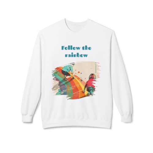 Follow the rainbow Unisex Midweight Softstyle Fleece Crewneck Sweatshirt