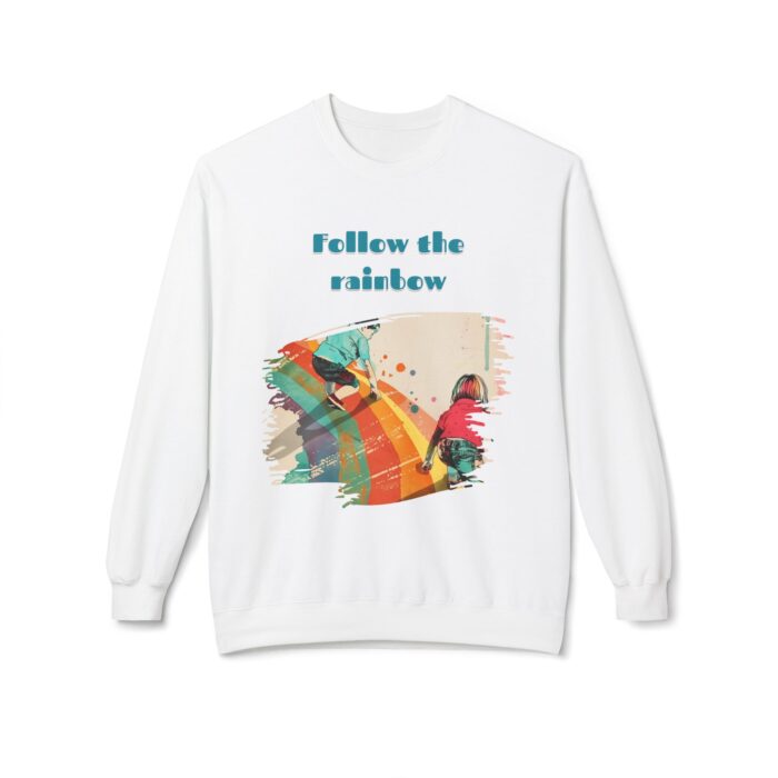 Follow the rainbow Unisex Midweight Softstyle Fleece Crewneck Sweatshirt