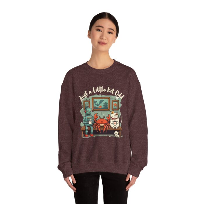 Just a little bit odd Unisex Heavy Blend™ Crewneck Sweatshirt - Image 8