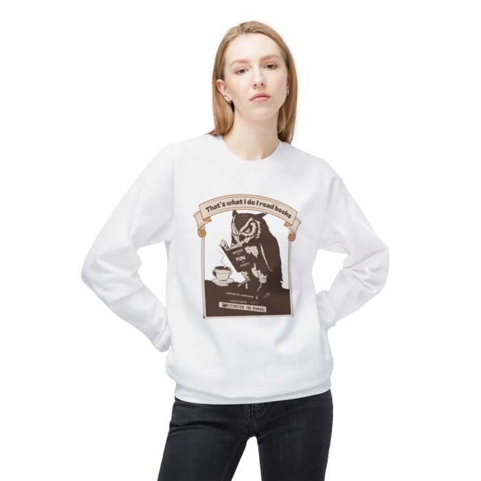 I read books Unisex Midweight Softstyle Fleece Crewneck Sweatshirt - Image 3