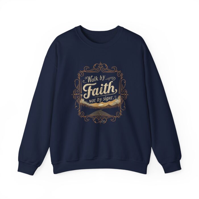 Walk by Faith Unisex Heavy Blend™ Crewneck Sweatshirt - Image 9