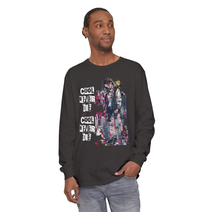 Cool never die Garment-dyed Long Sleeve T-Shirt - Image 11
