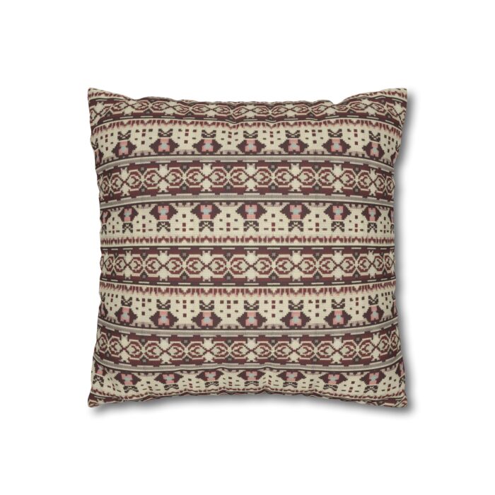 Vintage Cozy Faux Suede Square Pillowcase - Image 3