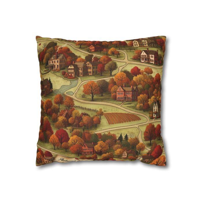 Map of Memories II Spun Polyester Square Pillowcase