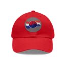 Korean Flag Hat with Leather Patch (Round)