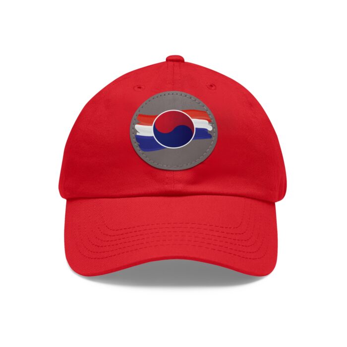 Korean Flag Hat with Leather Patch (Round) - Image 5