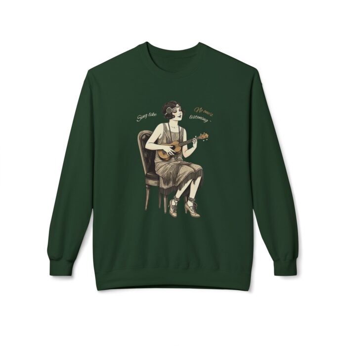 Sing like no one's listening Unisex Midweight Softstyle Fleece Crewneck Sweatshirt - Image 13