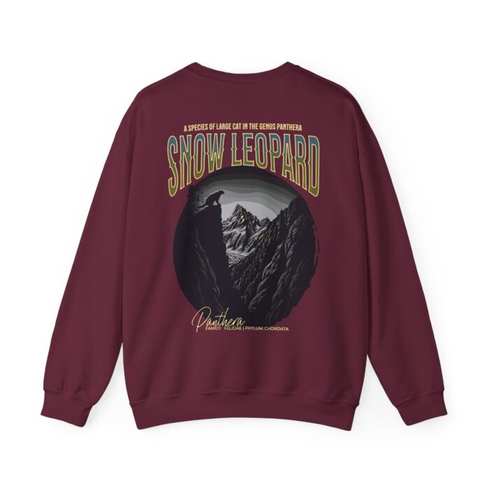 Snow leopard Unisex Heavy Blend™ Crewneck Sweatshirt - Image 6