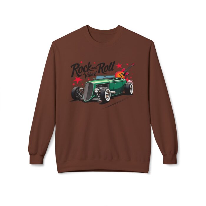 Rock & Roll Vibes Unisex Midweight Softstyle Fleece Crewneck Sweatshirt - Image 5