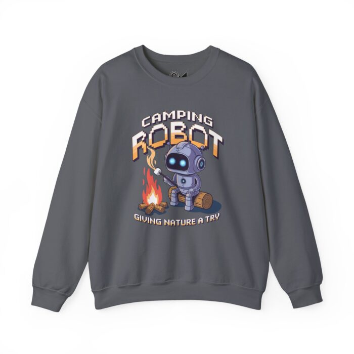 Camping robot Unisex Heavy Blend™ Crewneck Sweatshirt - Image 33