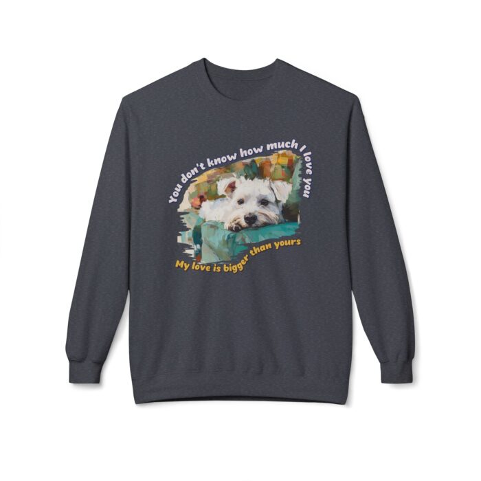 My love is bigger than yours Unisex Midweight Softstyle Fleece Crewneck Sweatshirt - Image 25
