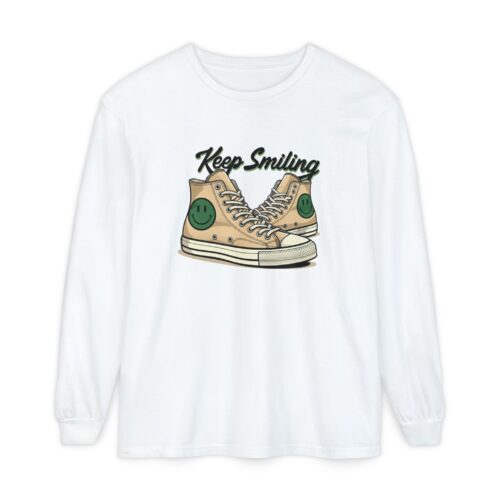 Copy of Keep smiling Unisex Garment-dyed Long Sleeve T-Shirt