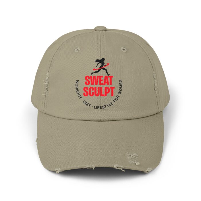 Sweat Sculpt Unisex Distressed Cap - Image 5