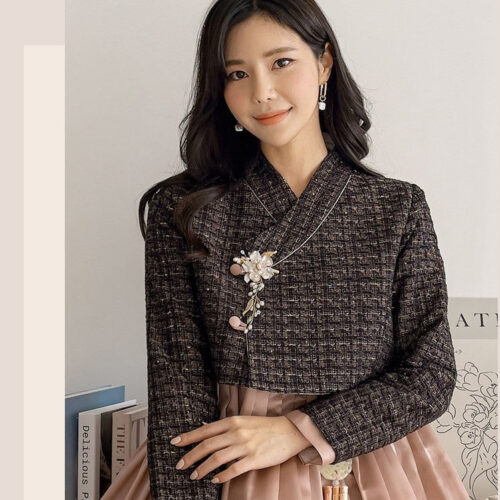 Minhanbok Women's Living Hanbok Stella Improved Fusion Waist Skirt Dress