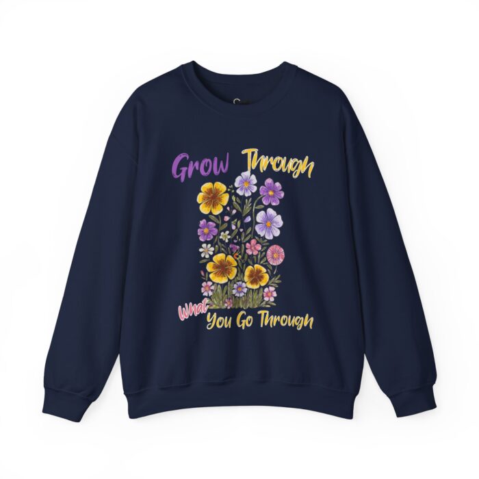 Grow Through What You Go Through Unisex Heavy Blend™ Crewneck Sweatshirt - Image 9