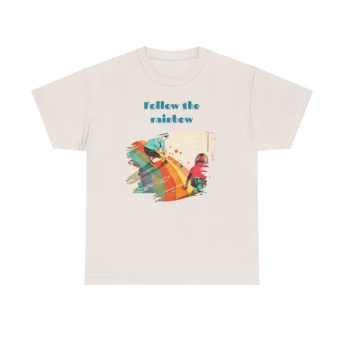 Follow the rainbow Unisex Heavy Cotton Tee - Image 13