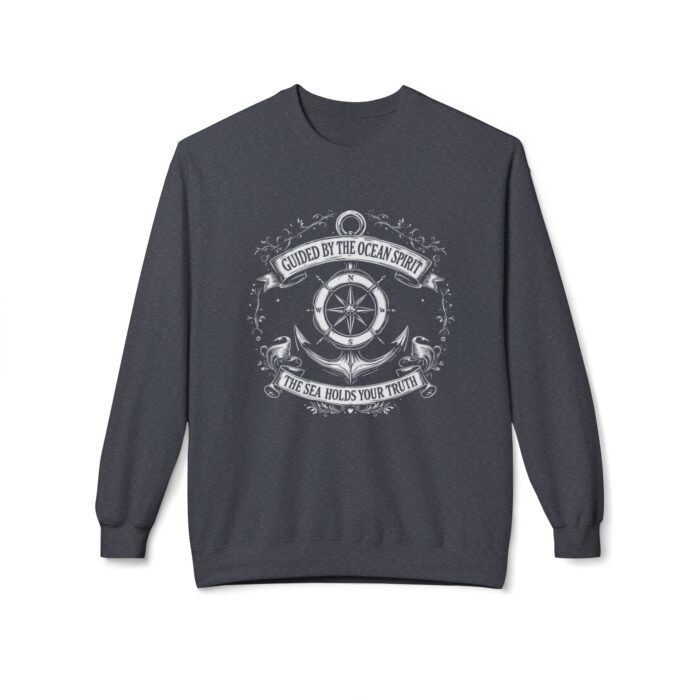 GUIDED BY THE OCEAN SPIRIT Unisex Midweight Softstyle Fleece Crewneck Sweatshirt - Image 17