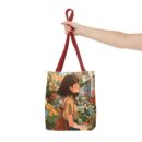 Girl and Flower Shop Tote Bag (AOP)