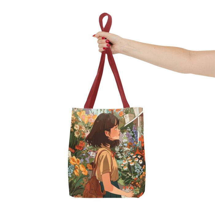 Girl and Flower Shop Tote Bag (AOP) - Image 16